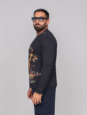ETRO T-SHIRT ROMA X0810 F.DO NERO