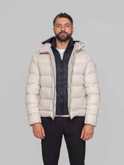 FAY PIUMINO CON CAPPUCCIO B004 NEVE