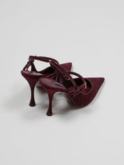 DOLCE & GABBANA SLINGBACK 8B517 BORDEAUX/BORDEAUX
