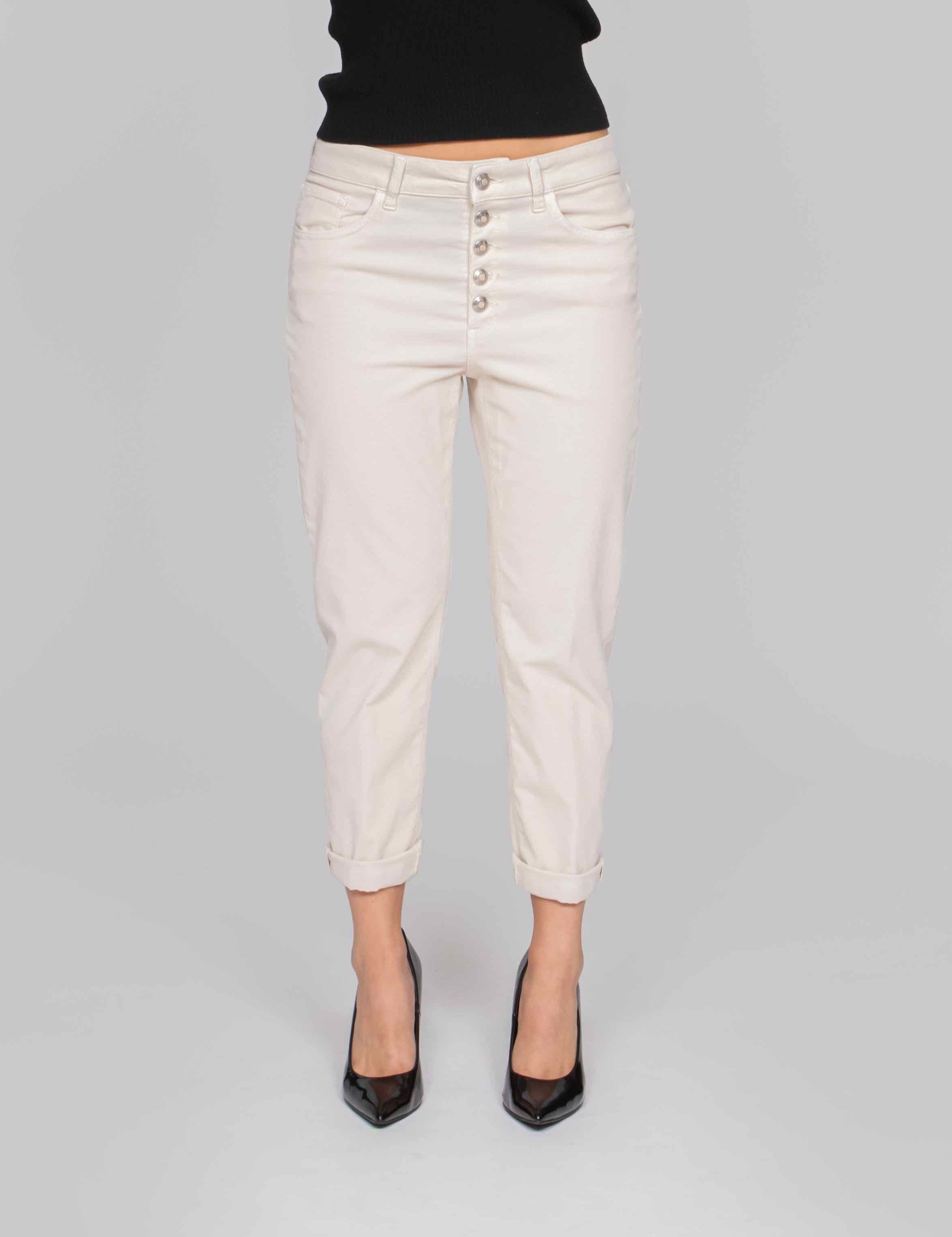 DONDUP PANTALONE KOONS 005 AVORIO