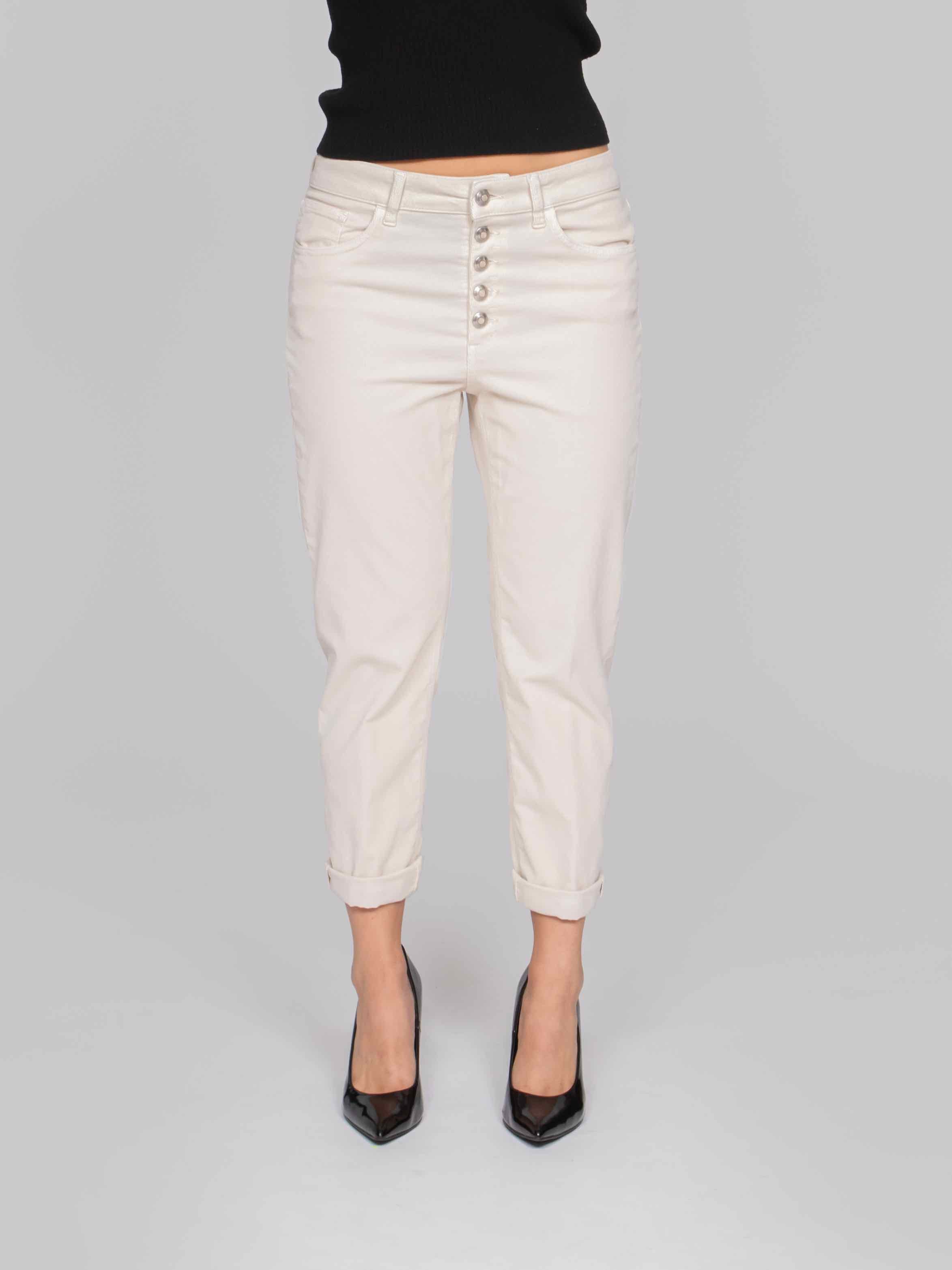 DONDUP PANTALONE KOONS 005 AVORIO
