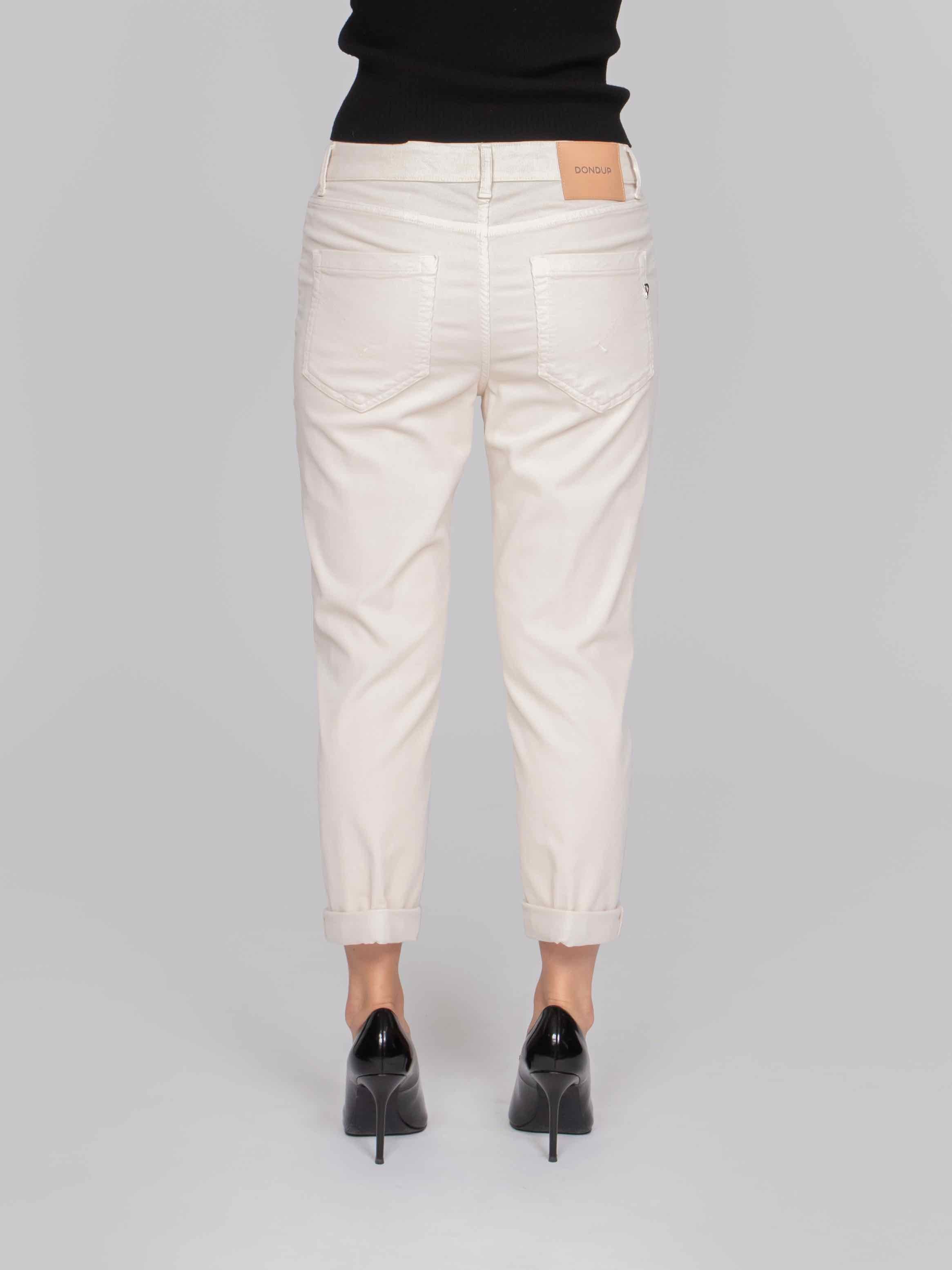 DONDUP PANTALONE KOONS 005 AVORIO