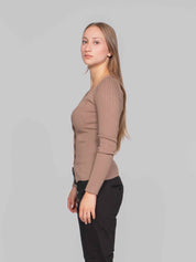DONDUP CARDIGAN 728 CAMMELLO