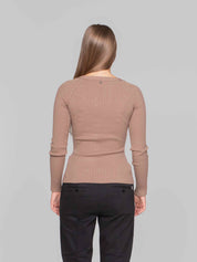 DONDUP CARDIGAN 728 CAMMELLO