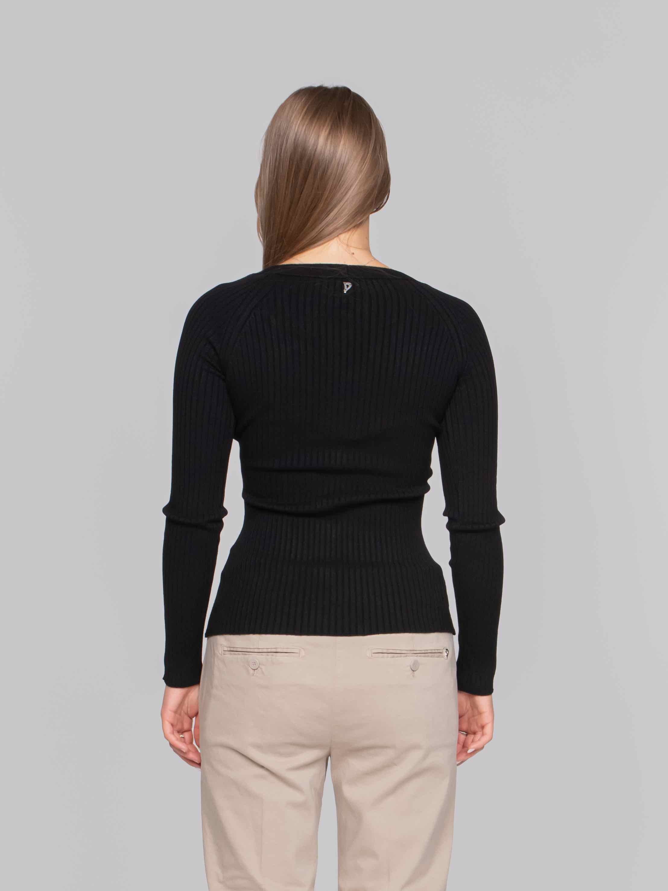 DONDUP CARDIGAN 999 NERO