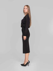 ELISABETTA FRANCHI ABITO DI MAGLIA 110 NERO