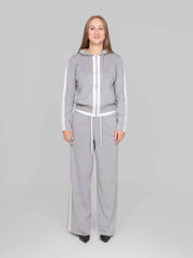 ELISABETTA FRANCHI MAGLIA TRICOT G41 GRIGIO MELANGE/AVORIO