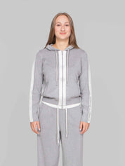 ELISABETTA FRANCHI MAGLIA TRICOT G41 GRIGIO MELANGE/AVORIO