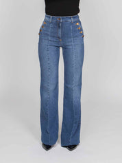 ELISABETTA FRANCHI PANTALONE 139 BLUE VINTAGE