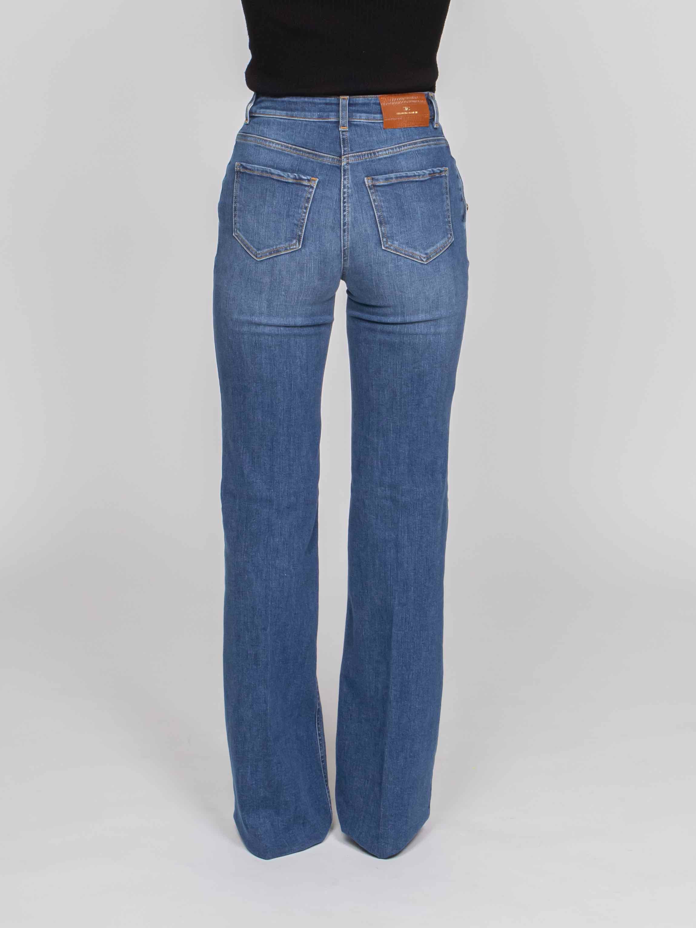ELISABETTA FRANCHI PANTALONE 139 BLUE VINTAGE