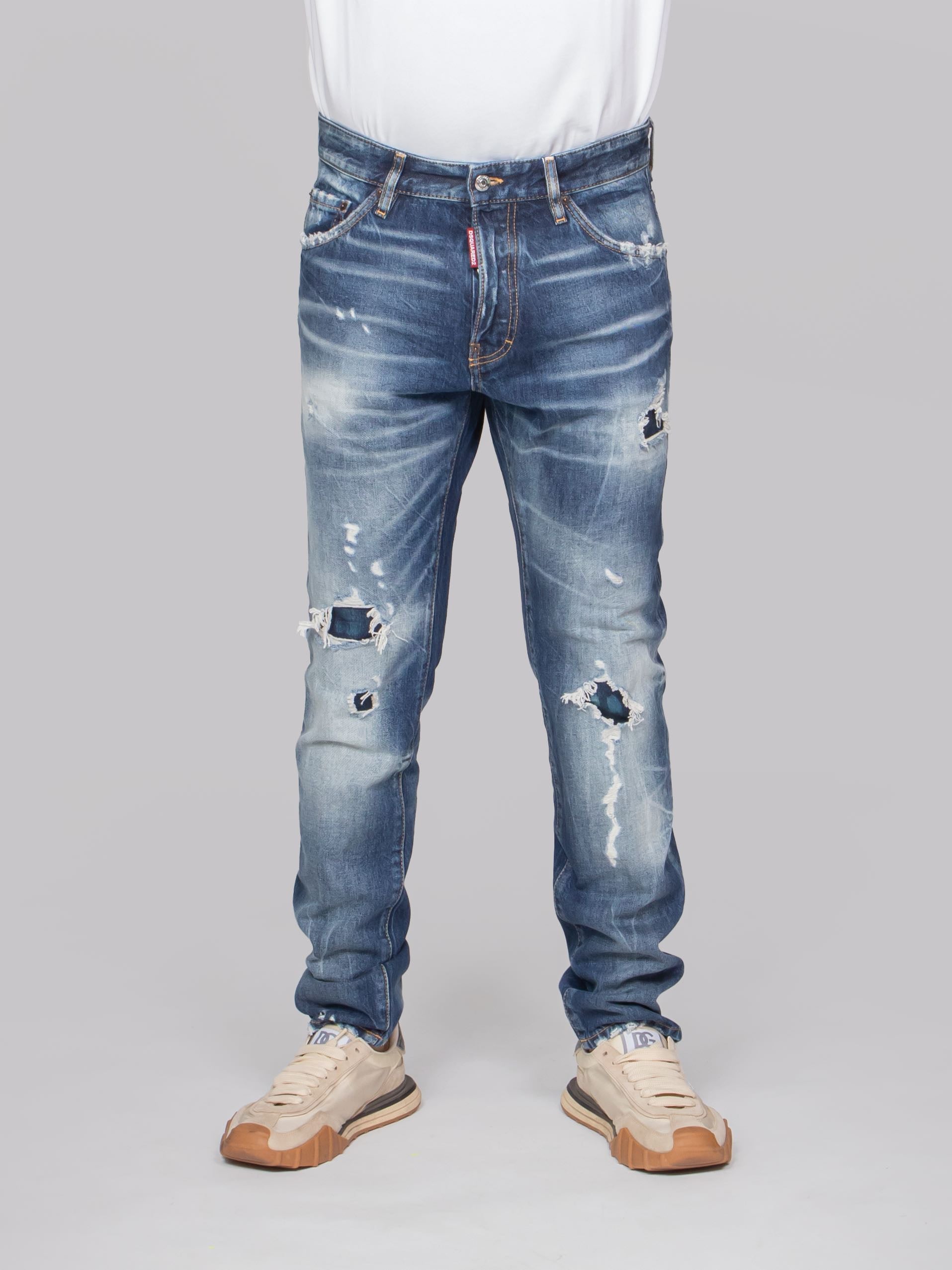DSQUARED2 PANTALONE TEDDY 470 NAVY/BLUE