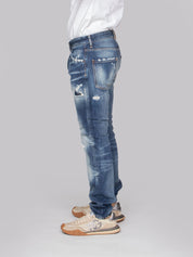 DSQUARED2 PANTALONE TEDDY 470 NAVY/BLUE