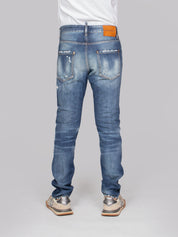 DSQUARED2 PANTALONE TEDDY 470 NAVY/BLUE
