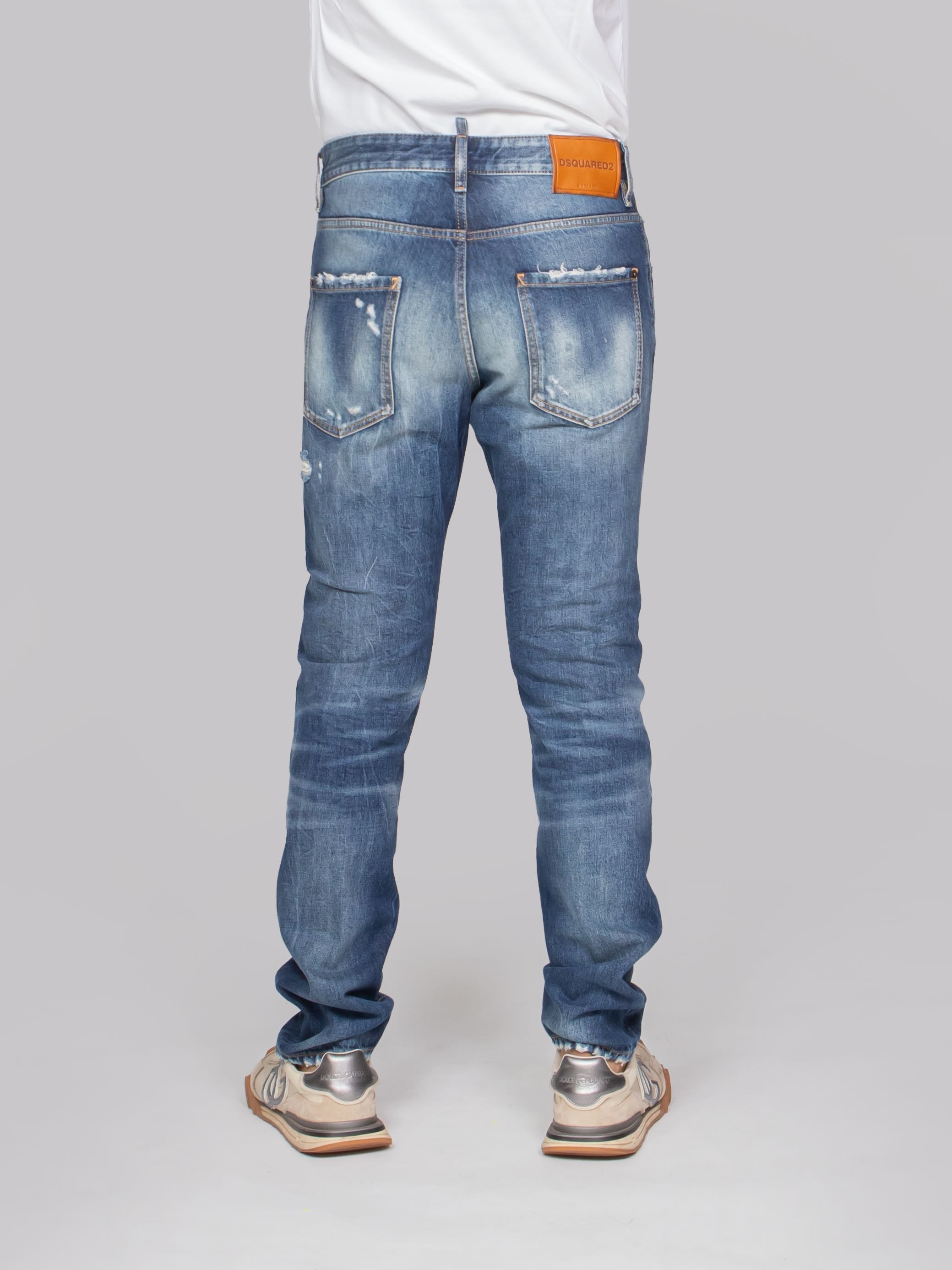 DSQUARED2 PANTALONE TEDDY 470 NAVY/BLUE