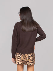 MICHAEL KORS MAGLIONE 201 CHOCOLATE