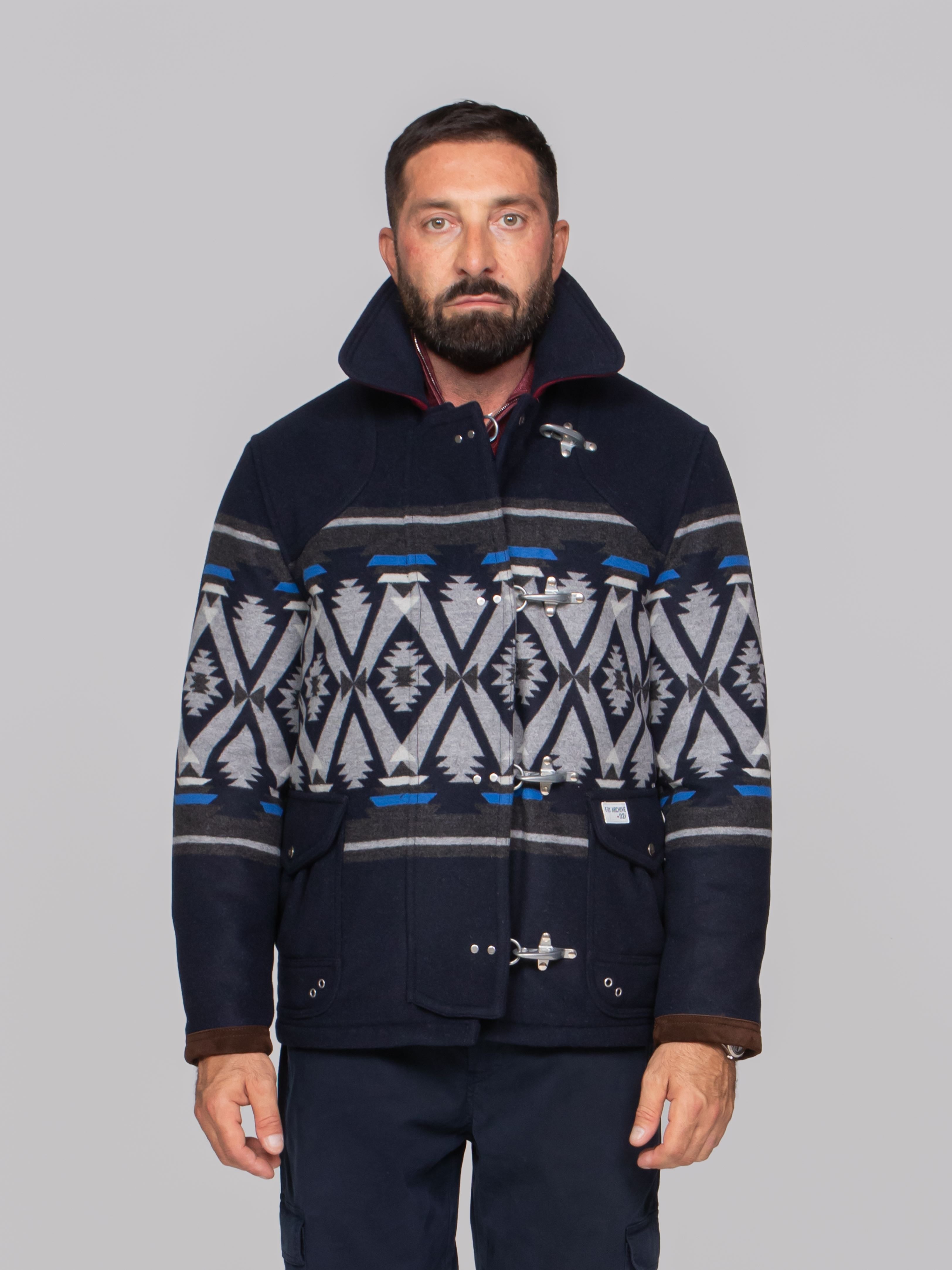 FAY GIUBBOTTO 4 GANCI ARCHIVE U807 BLU NAVY