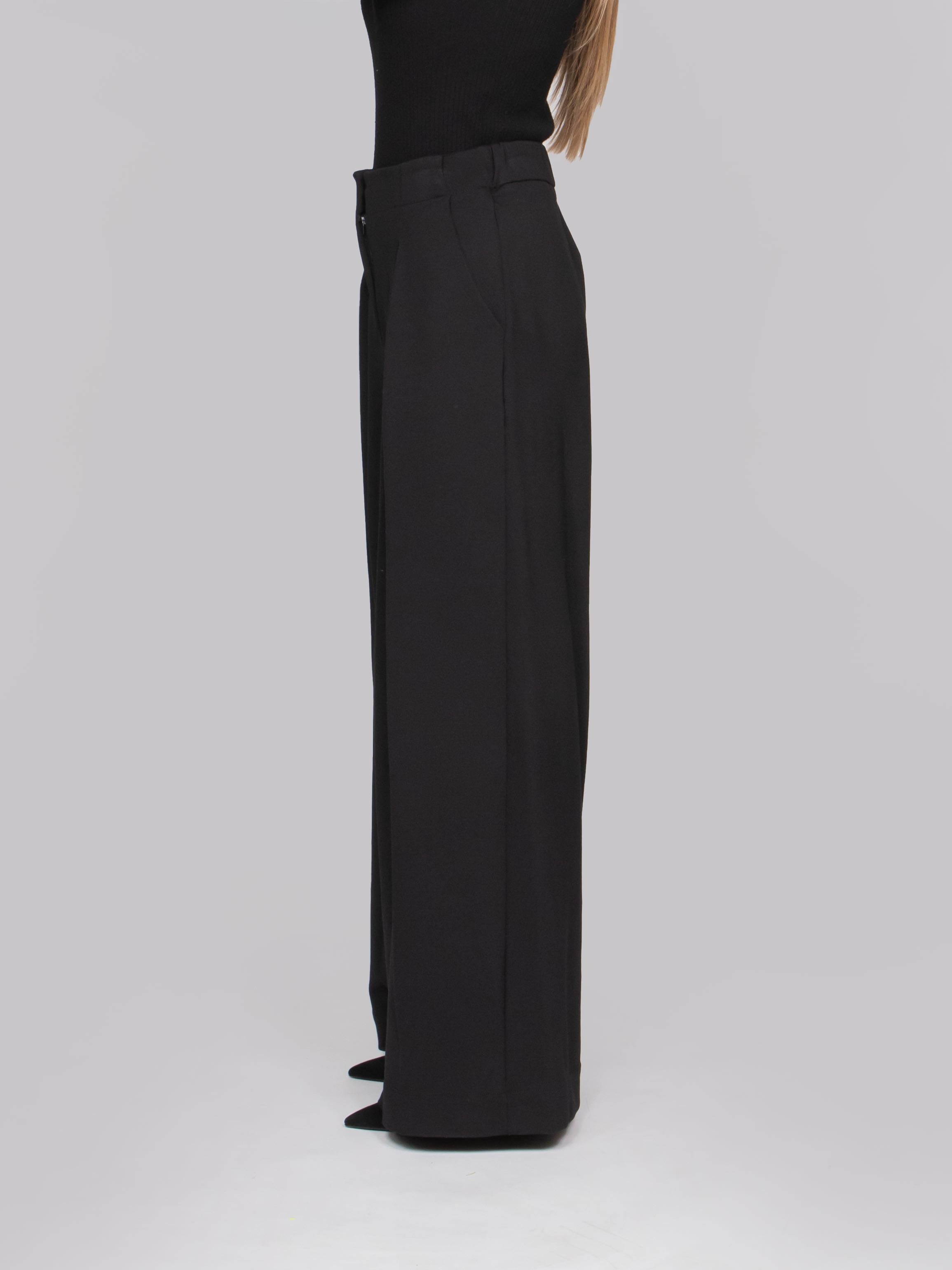 OBLO' PANTALONE CON ZIP 05 NERO