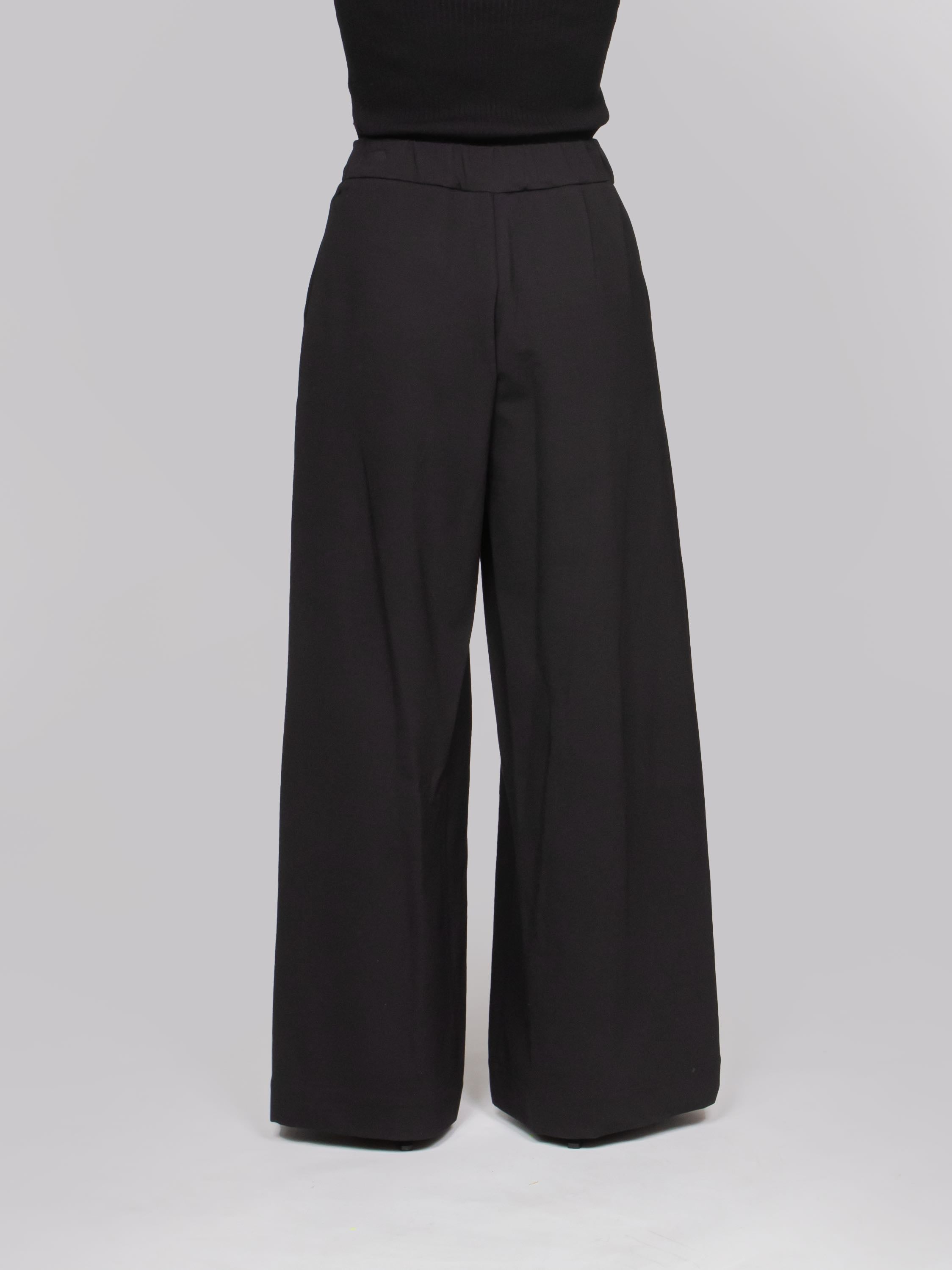 OBLO' PANTALONE CON ZIP 05 NERO