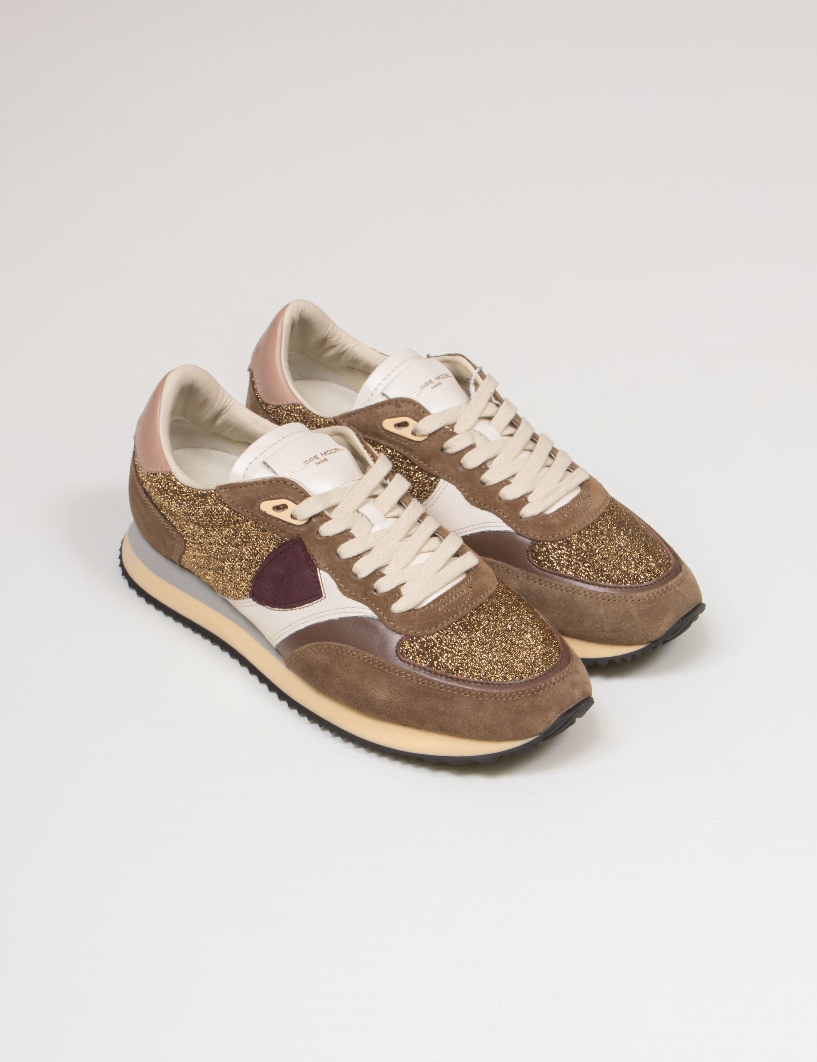 PHILIPPE MODEL SNEAKER BLVILLE LOW  GR06 GLITTER RESAU