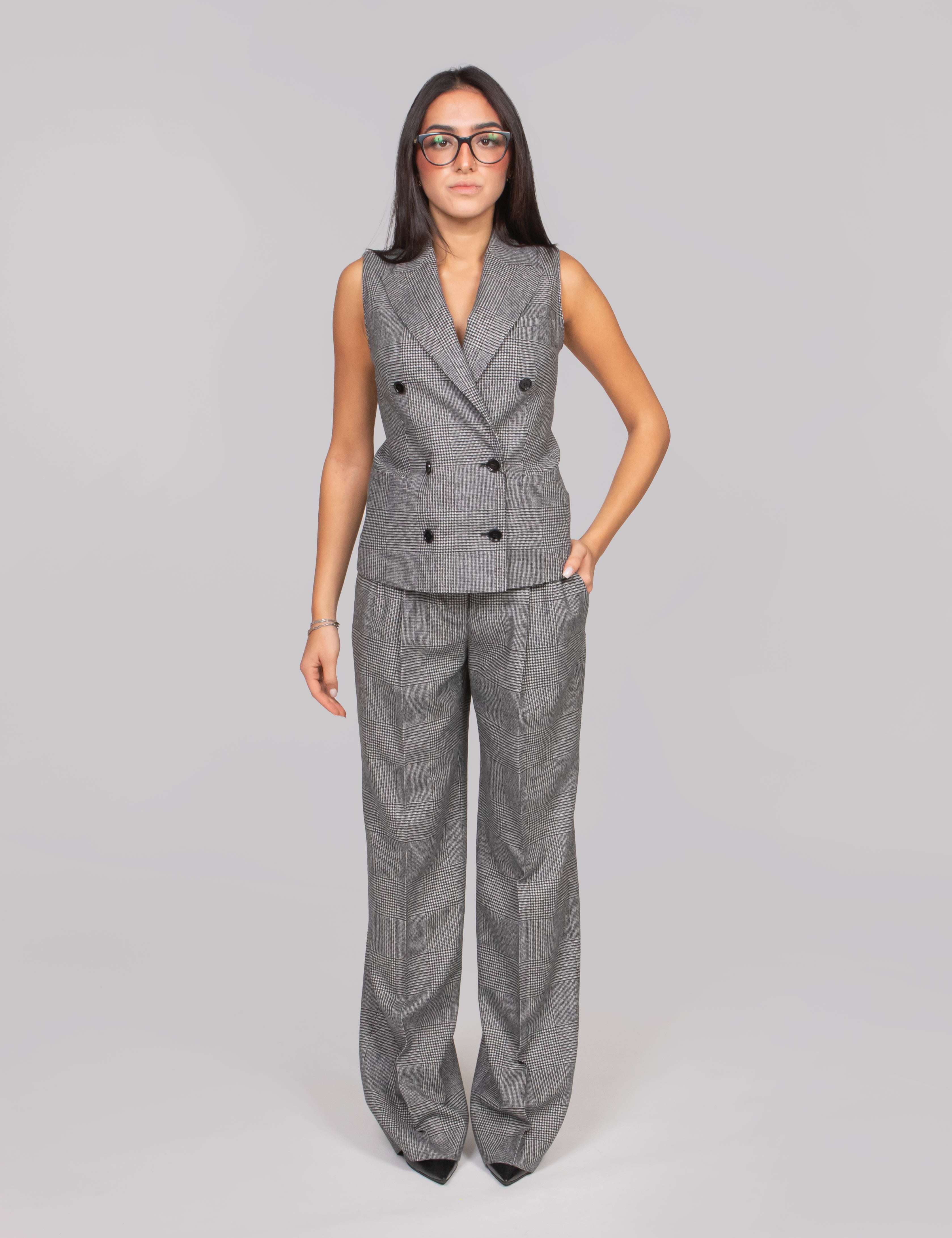 DOLCE & GABBANA GILET S8100 QUADRI CHECK TARTAN
