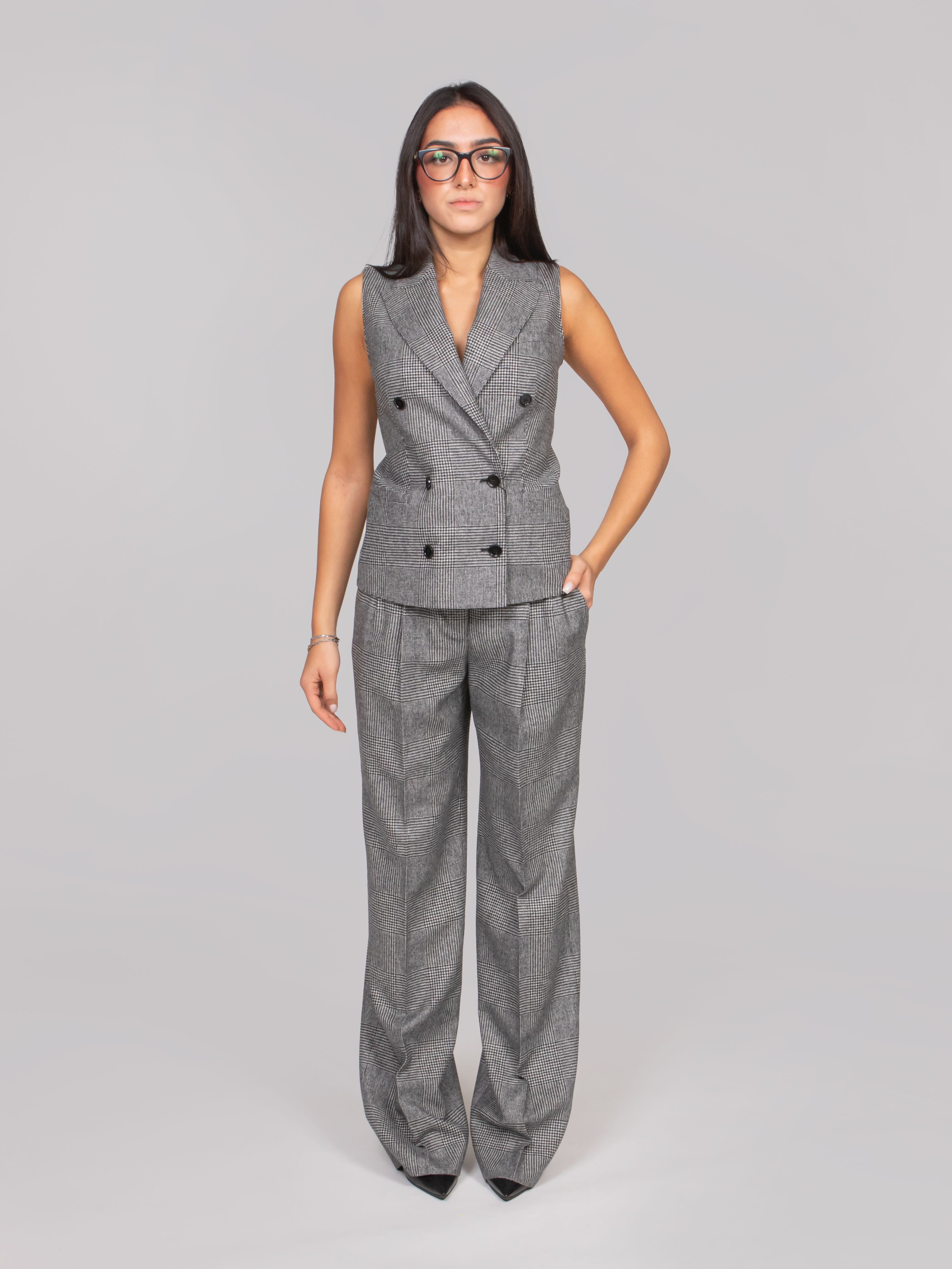 DOLCE & GABBANA GILET S8100 QUADRI CHECK TARTAN