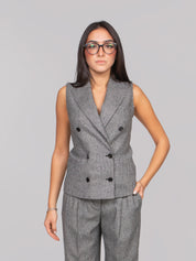 DOLCE & GABBANA GILET S8100 QUADRI CHECK TARTAN