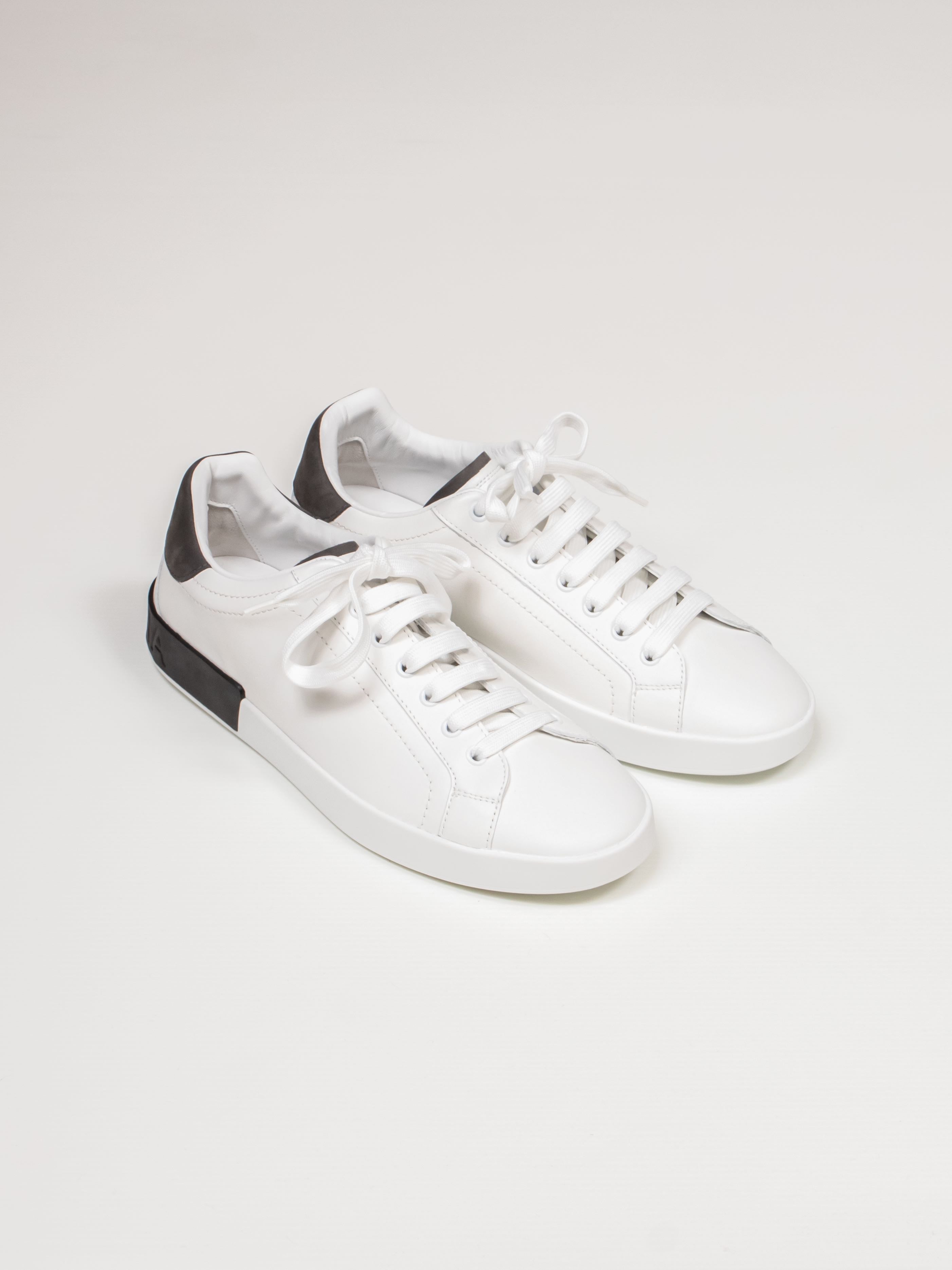 DOLCE & GABBANA SNEAKER BASSA 8P000 BIANCO/GRIGIO SCURO