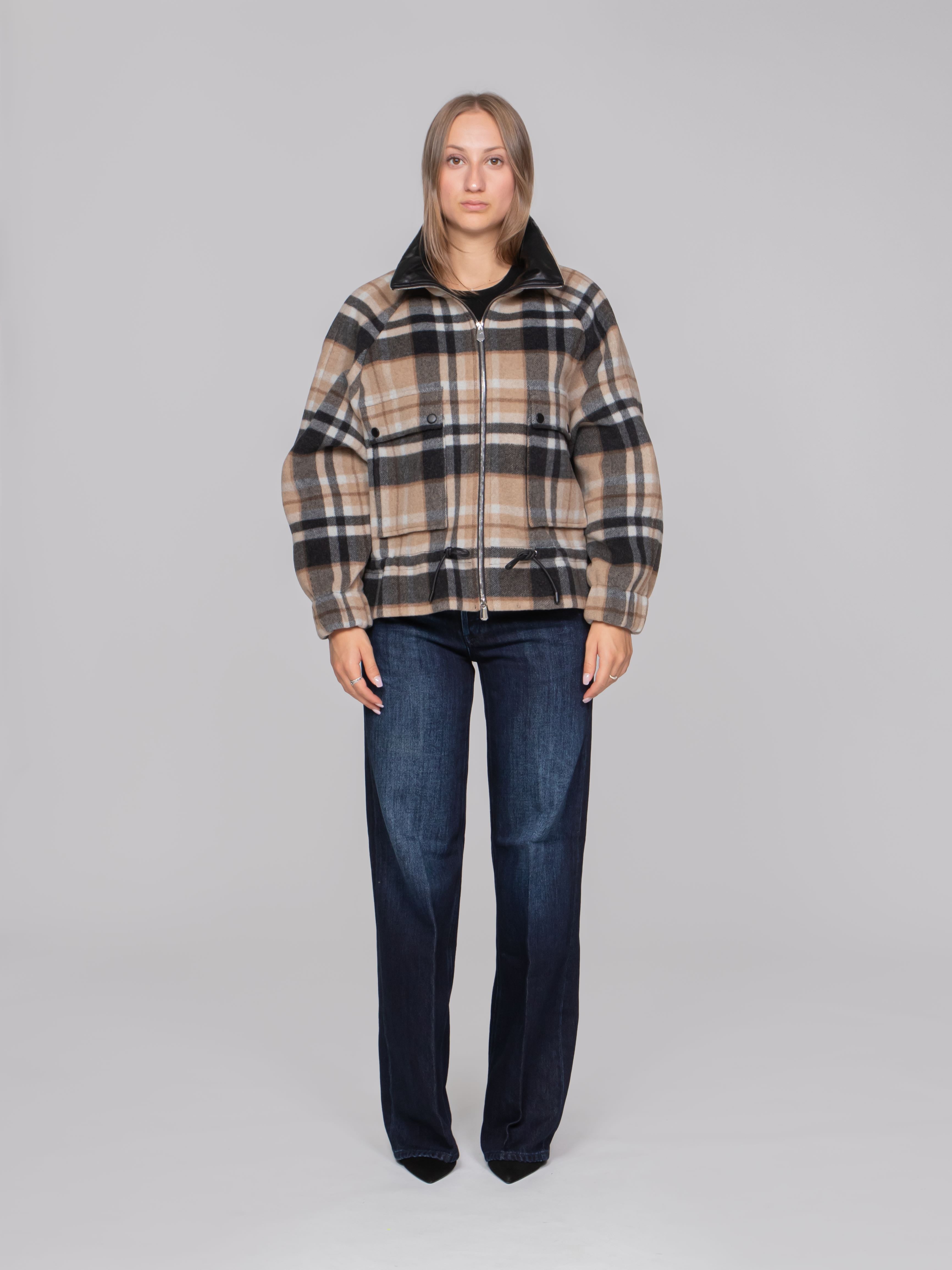PINKO CAPPOTTO IC9 ANTRACITE/CAMMELLO