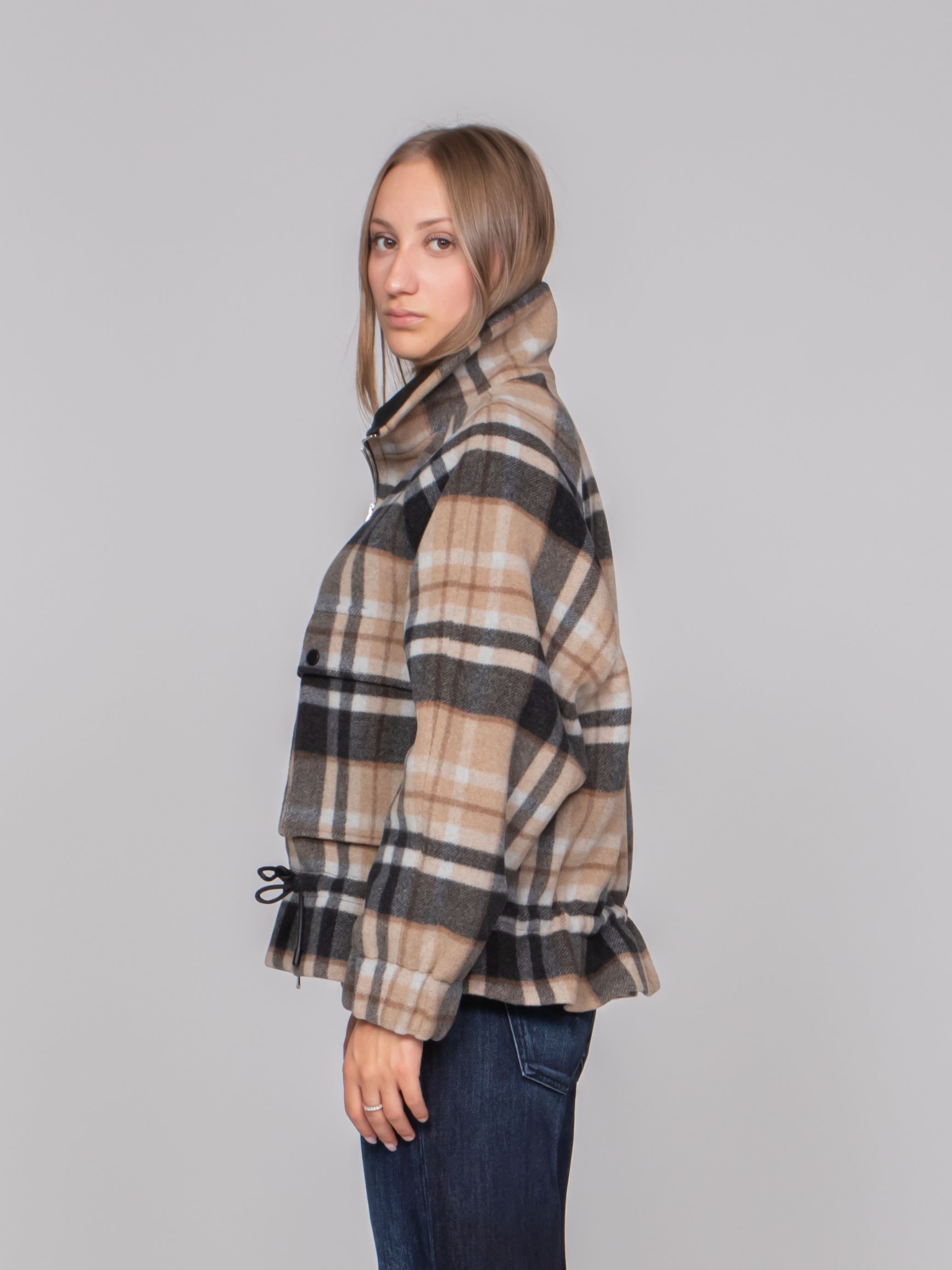 PINKO CAPPOTTO IC9 ANTRACITE/CAMMELLO