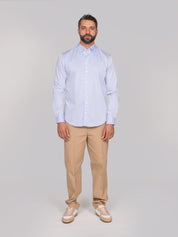 EMPORIO ARMANI CAMICIA  O9002 AZZURRO CHIARO