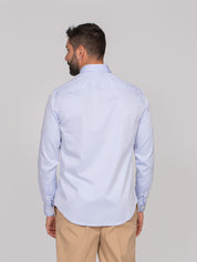 EMPORIO ARMANI CAMICIA  O9002 AZZURRO CHIARO