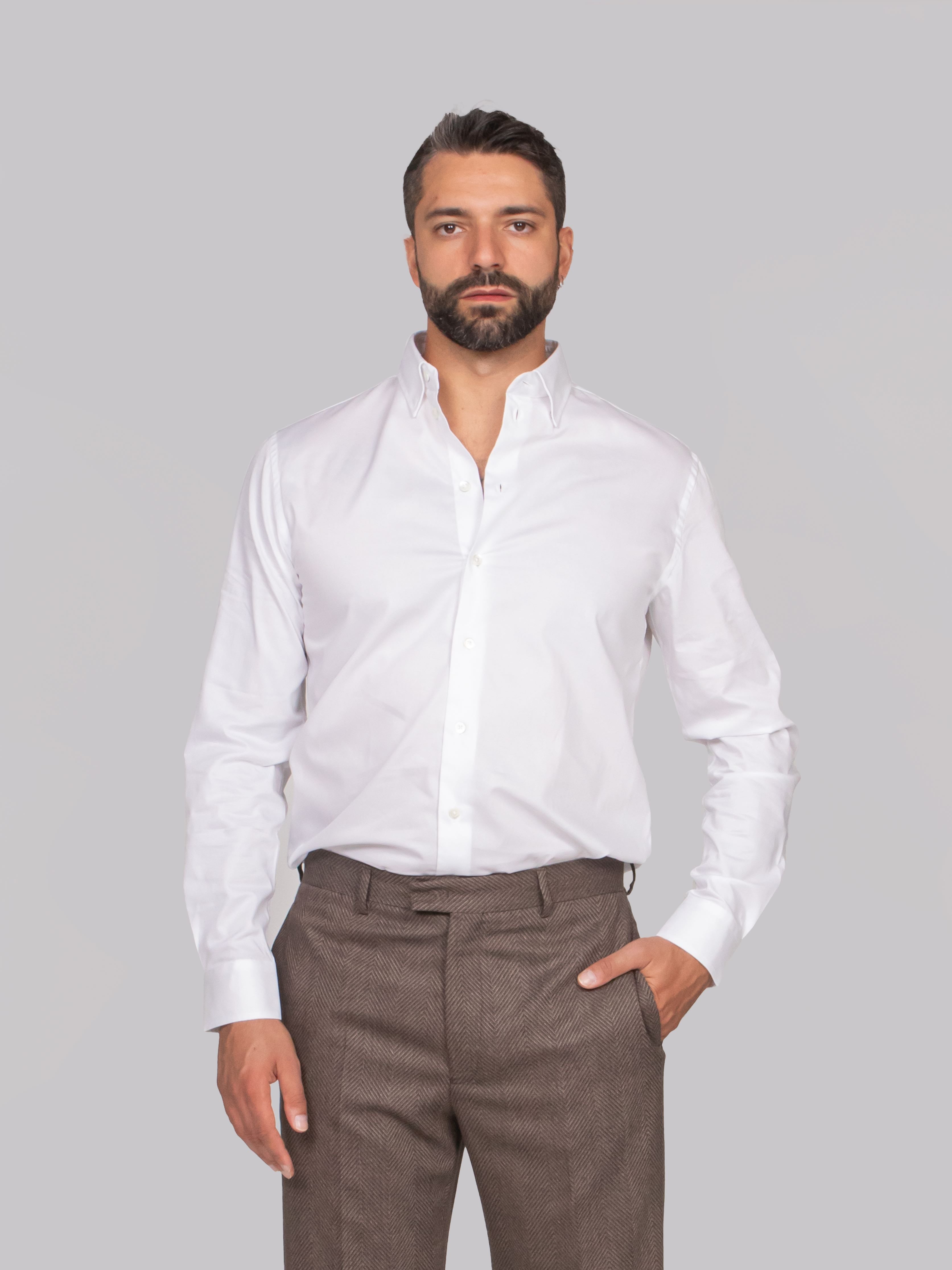 EMPORIO ARMANI CAMICIA  U0002 BRILLIANT WHITE