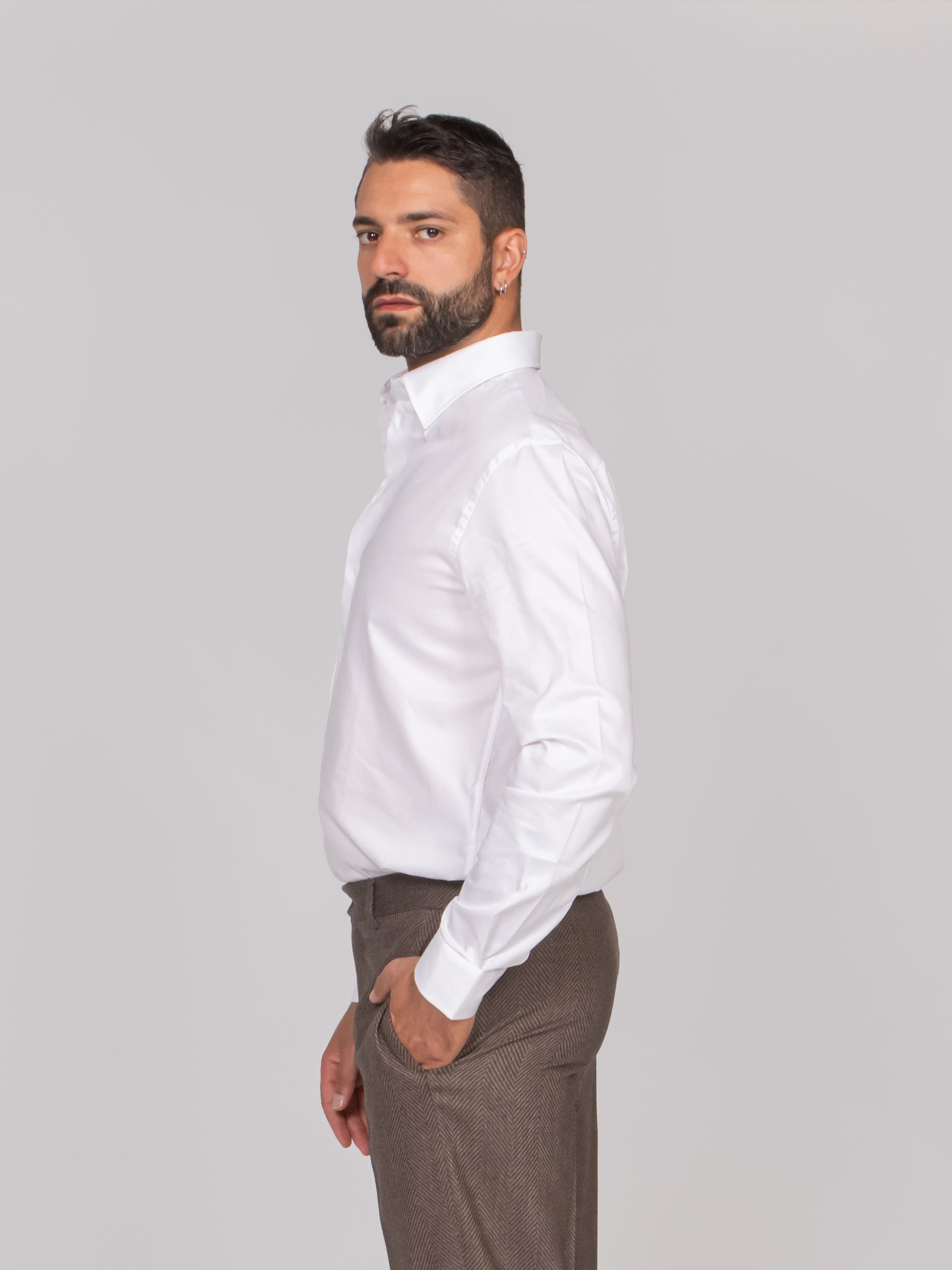 EMPORIO ARMANI CAMICIA  U0002 BRILLIANT WHITE