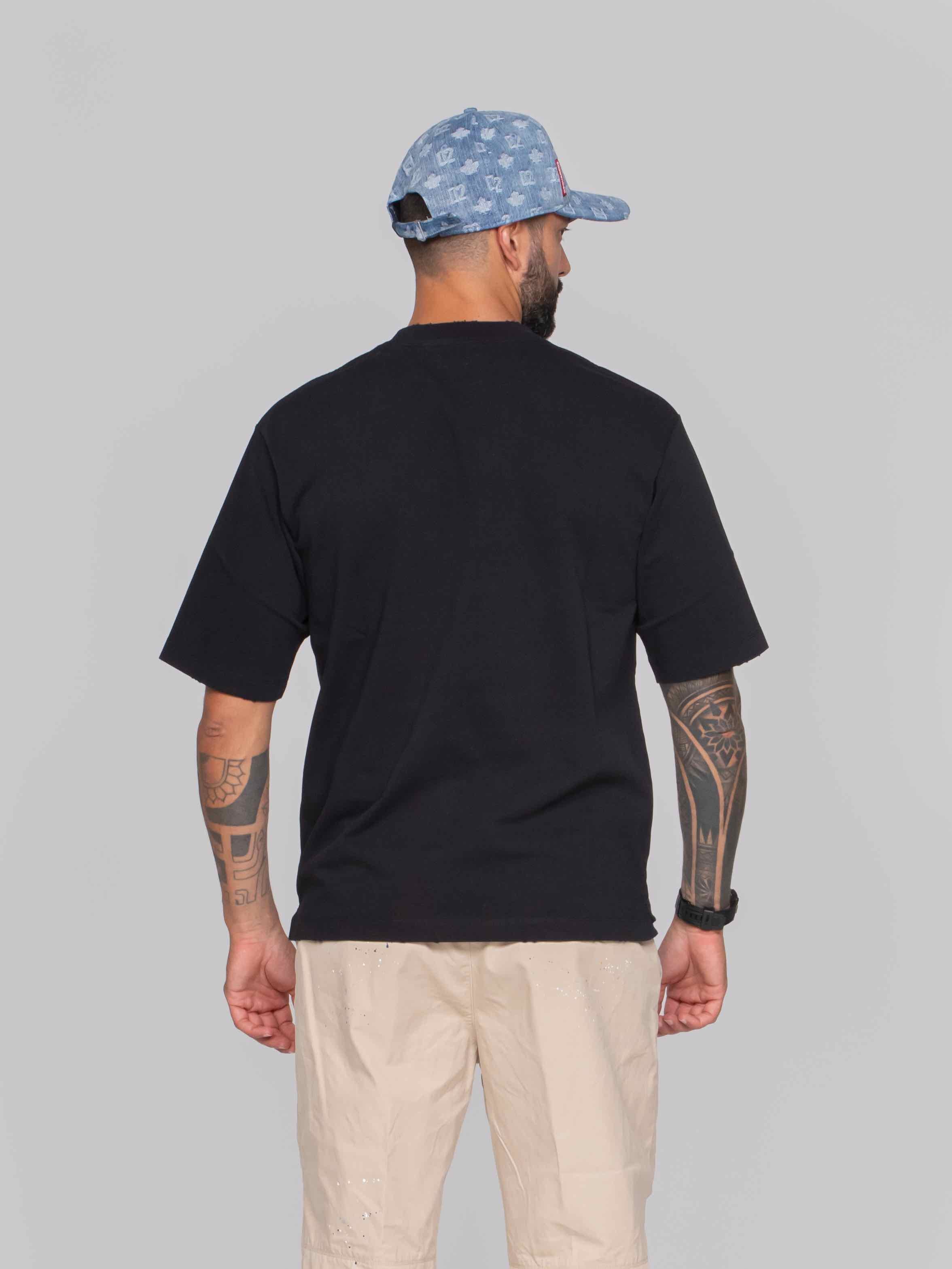 DSQUARED2 T-SHIRT LOOSE FIT TEE 900 NERO