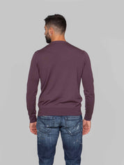 PAOLO PECORA MAGLIA GIROCOLLO 4549 VIOLA