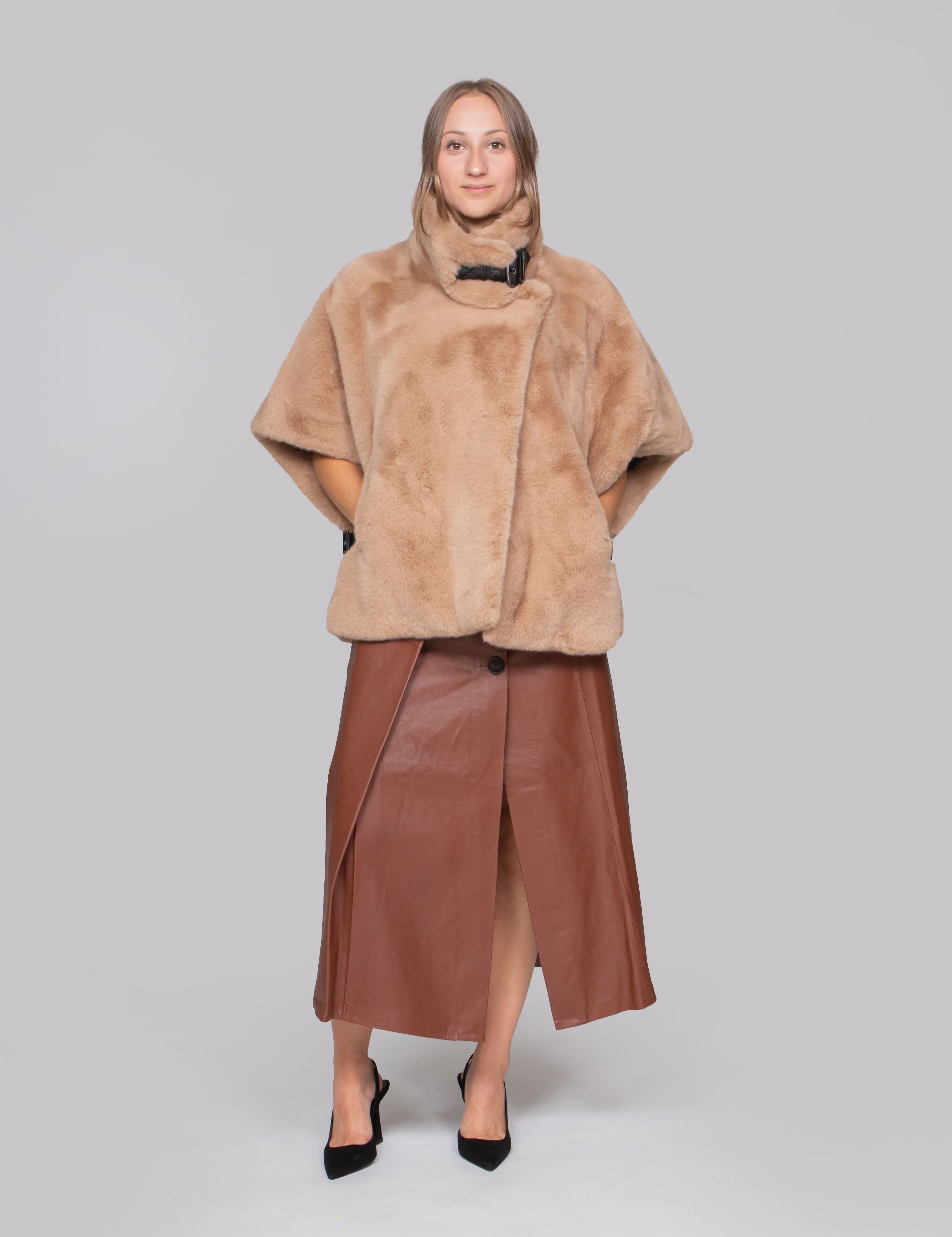 PINKO CAPPA C73 BEIGE TOUPE CALDO