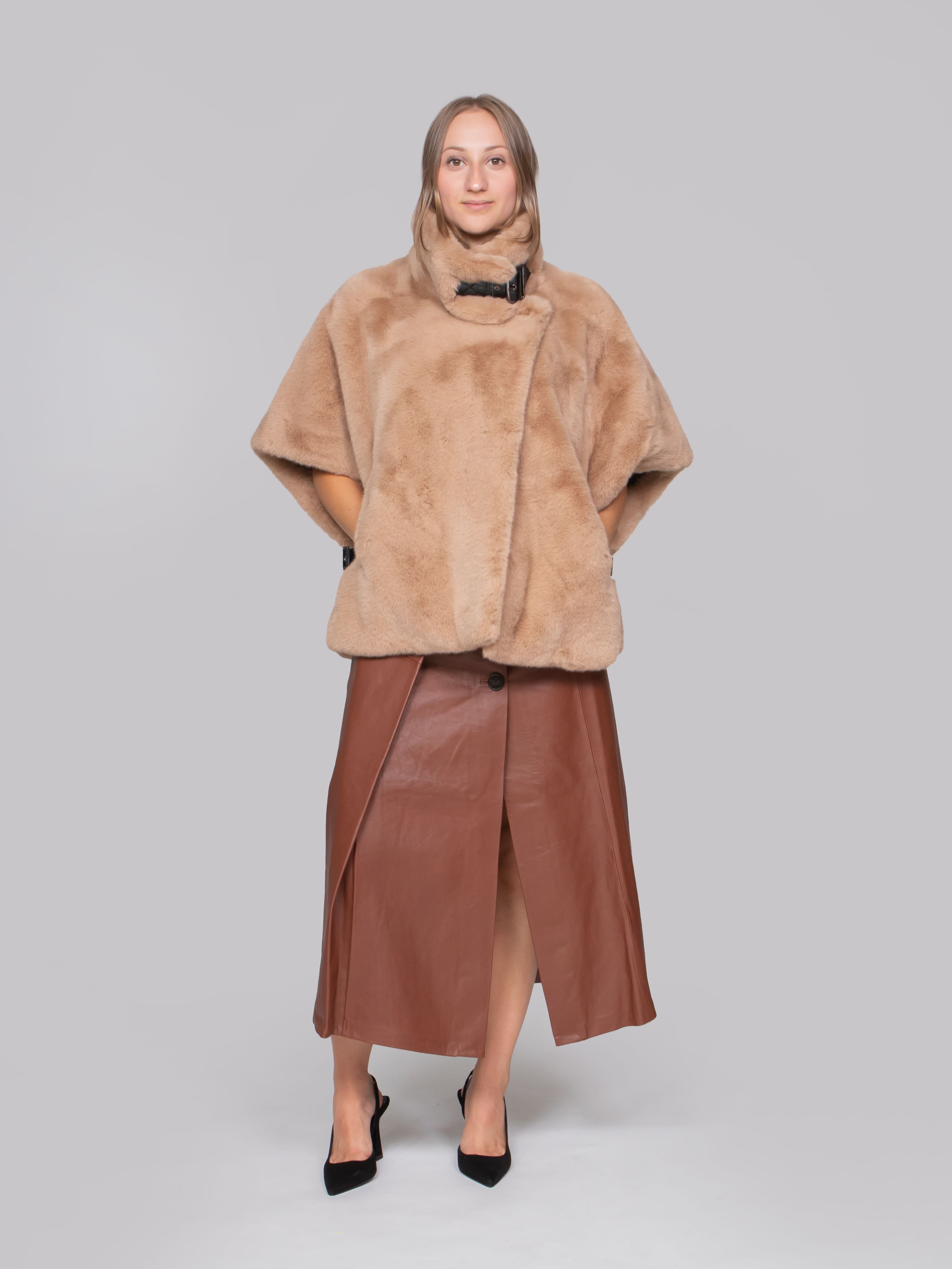 PINKO CAPPA C73 BEIGE TOUPE CALDO