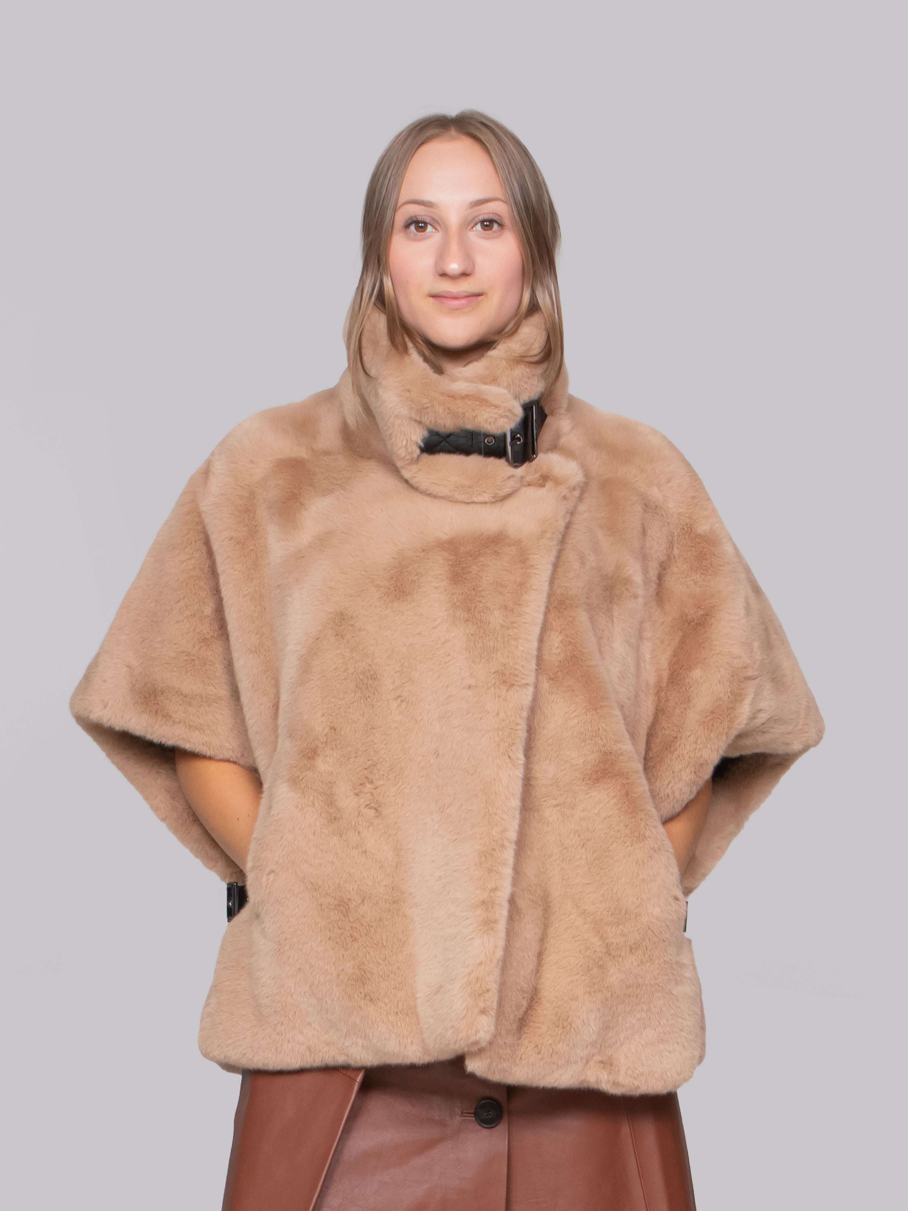 PINKO CAPPA C73 BEIGE TOUPE CALDO