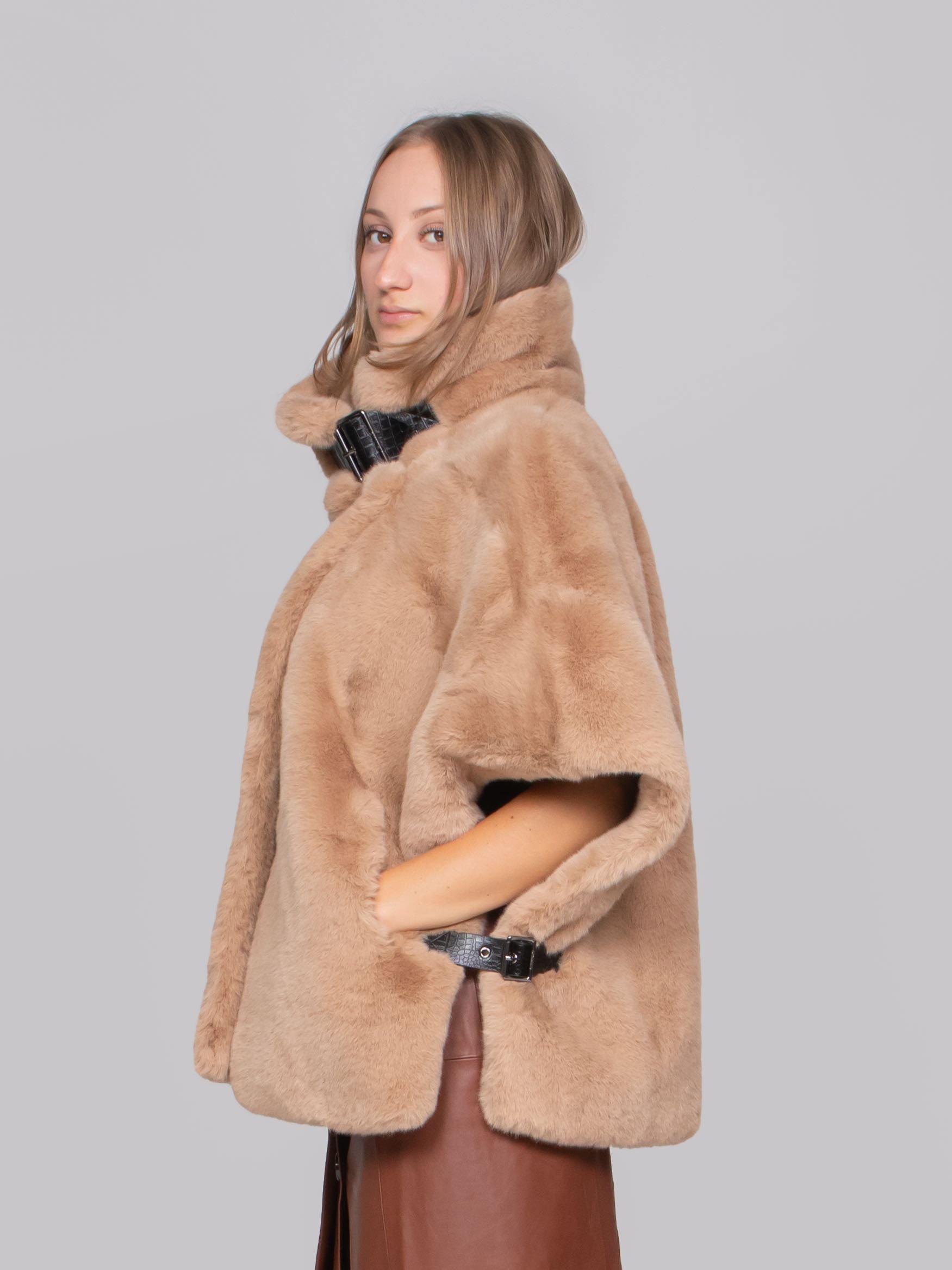PINKO CAPPA C73 BEIGE TOUPE CALDO