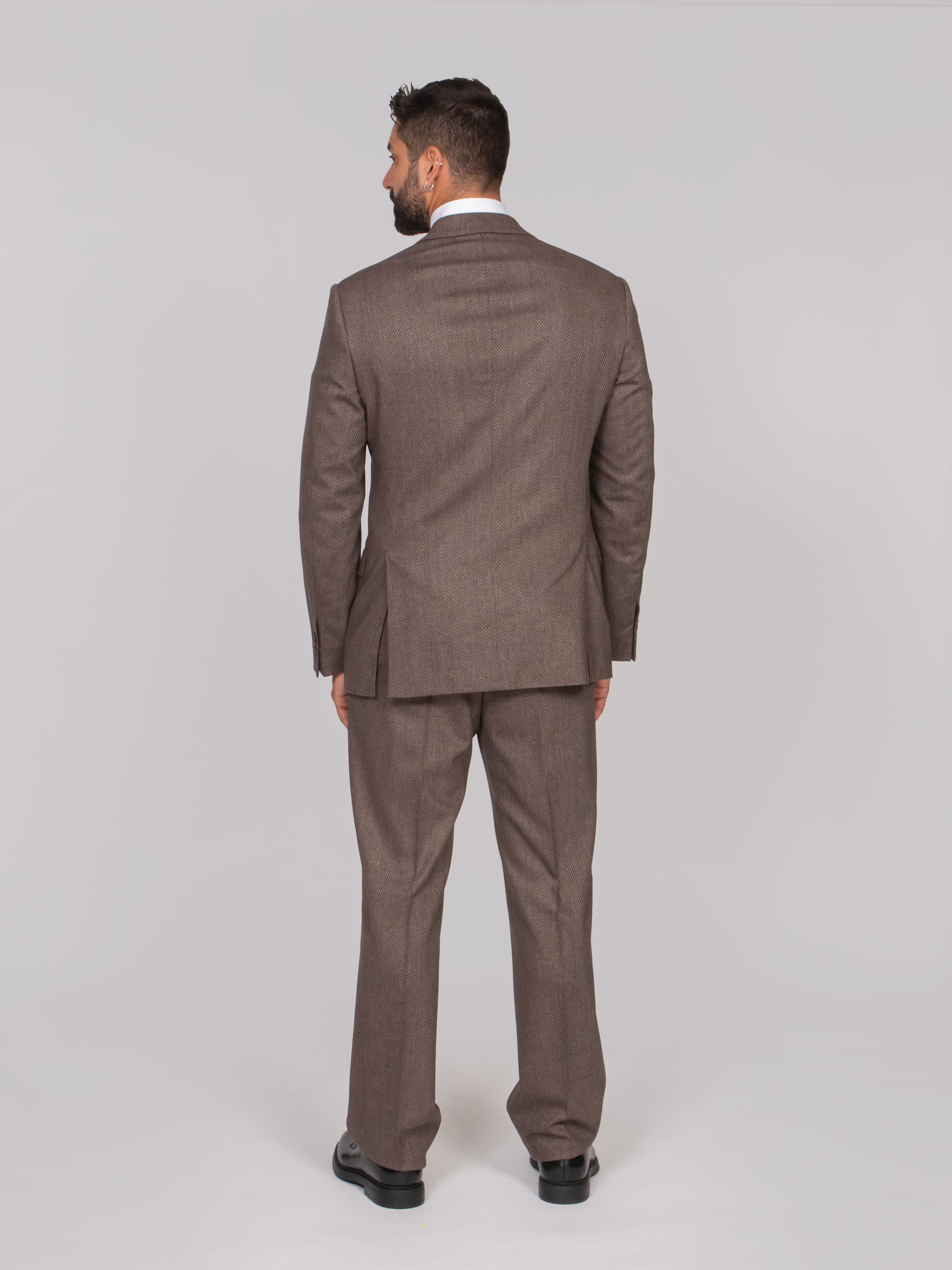 EMPORIO ARMANI ABITO F6124 BROWN FANCY