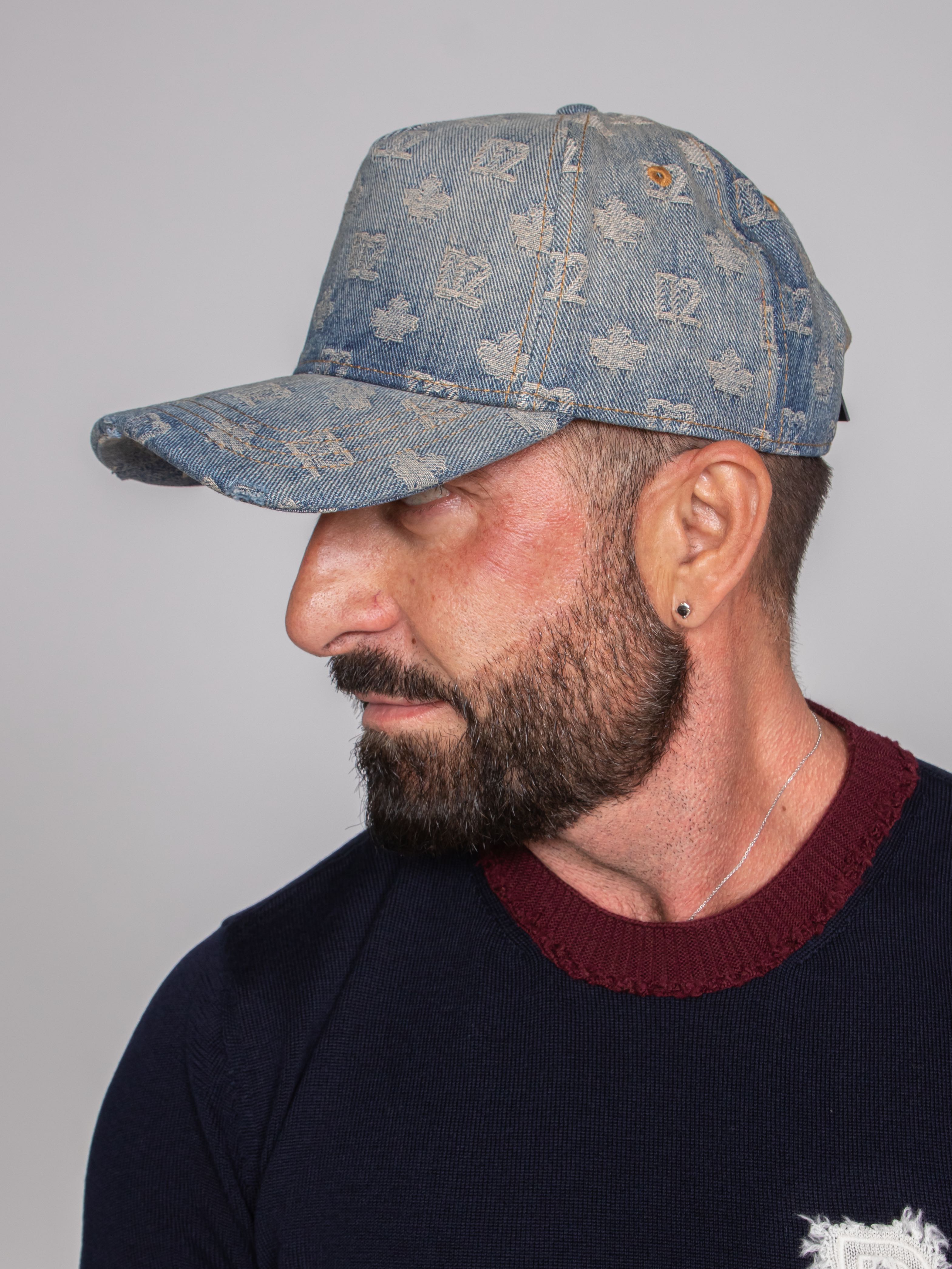 DSQUARED2 CAPPELLO DENIM MONOGRAM 3096 DENIM