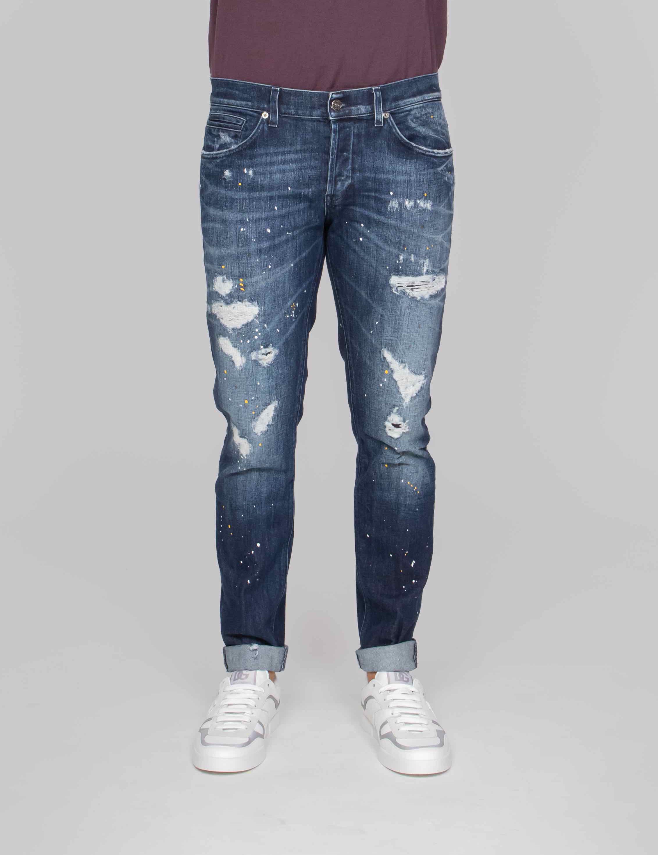 DONDUP PANTALONE GEORGE SLIM 800 DENIM