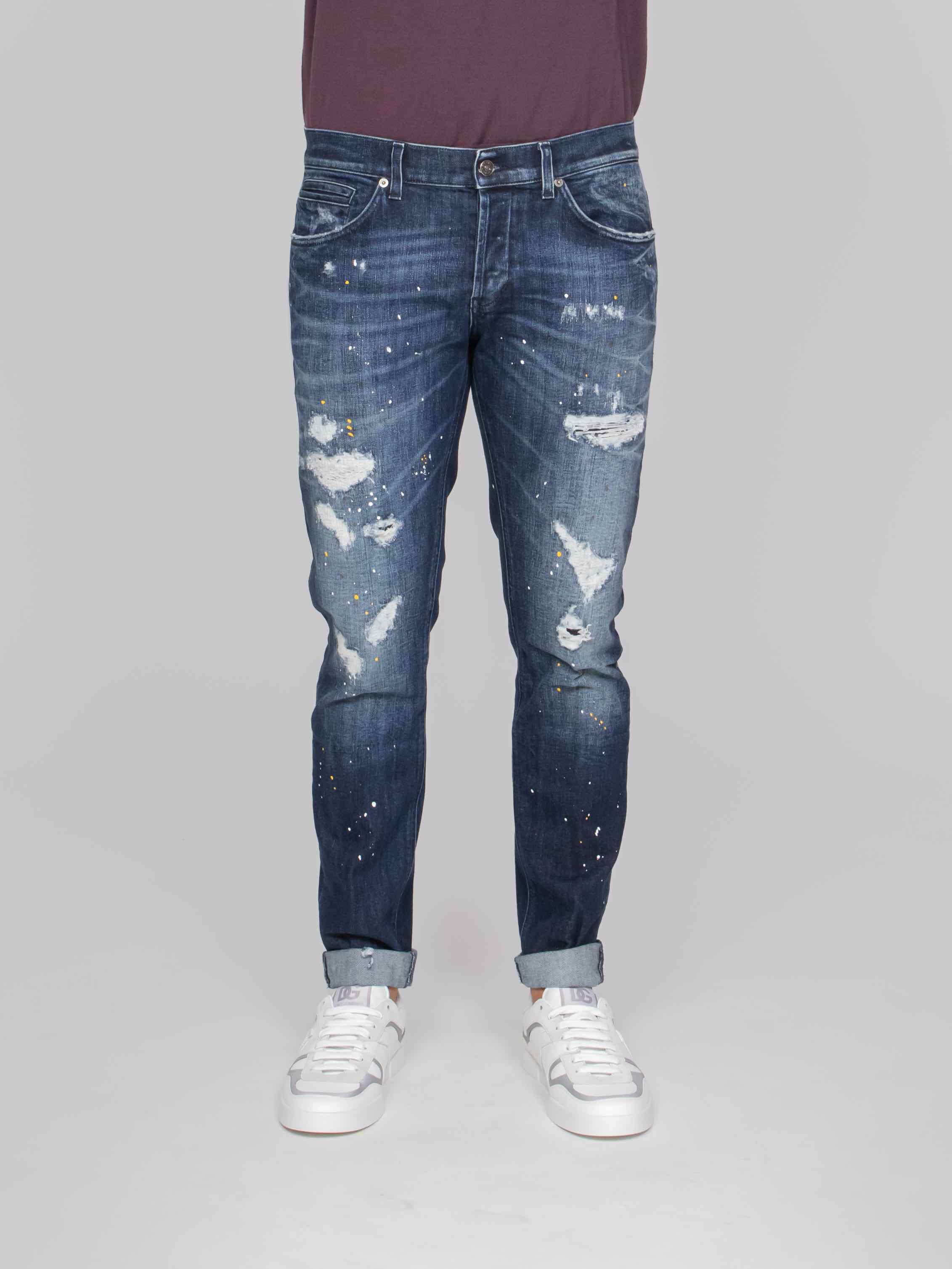 DONDUP PANTALONE GEORGE SLIM 800 DENIM