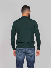 PAOLO PECORA MAGLIA GIROCOLLO 5588 VERDE SCURO