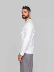 PAOLO PECORA T-SHIRT IN JERSEY 1101 BIANCO OTTICO