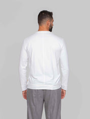 PAOLO PECORA T-SHIRT IN JERSEY 1101 BIANCO OTTICO