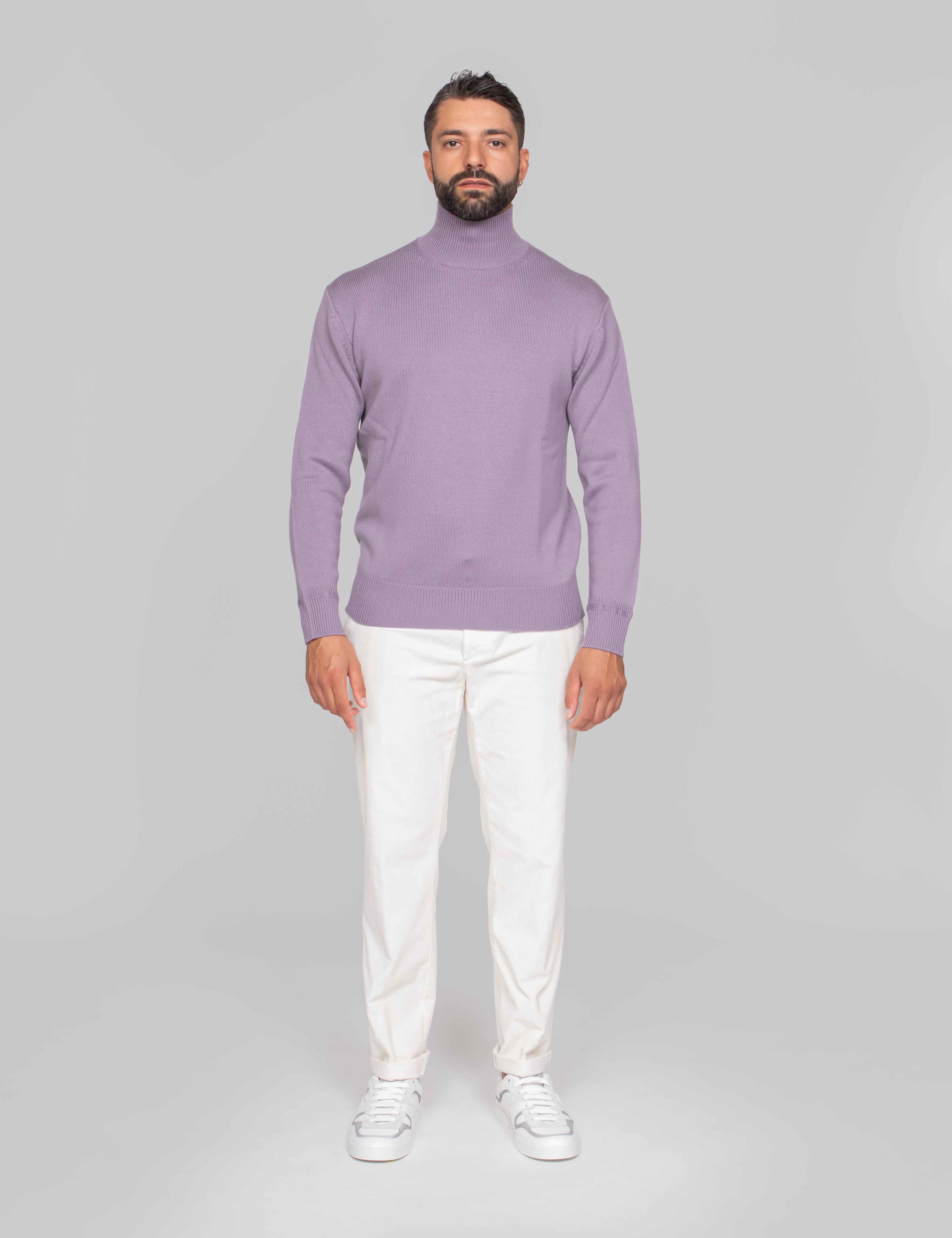 PAOLO PECORA MAGLIA LUPETTO 4695 ROSA ANTICO