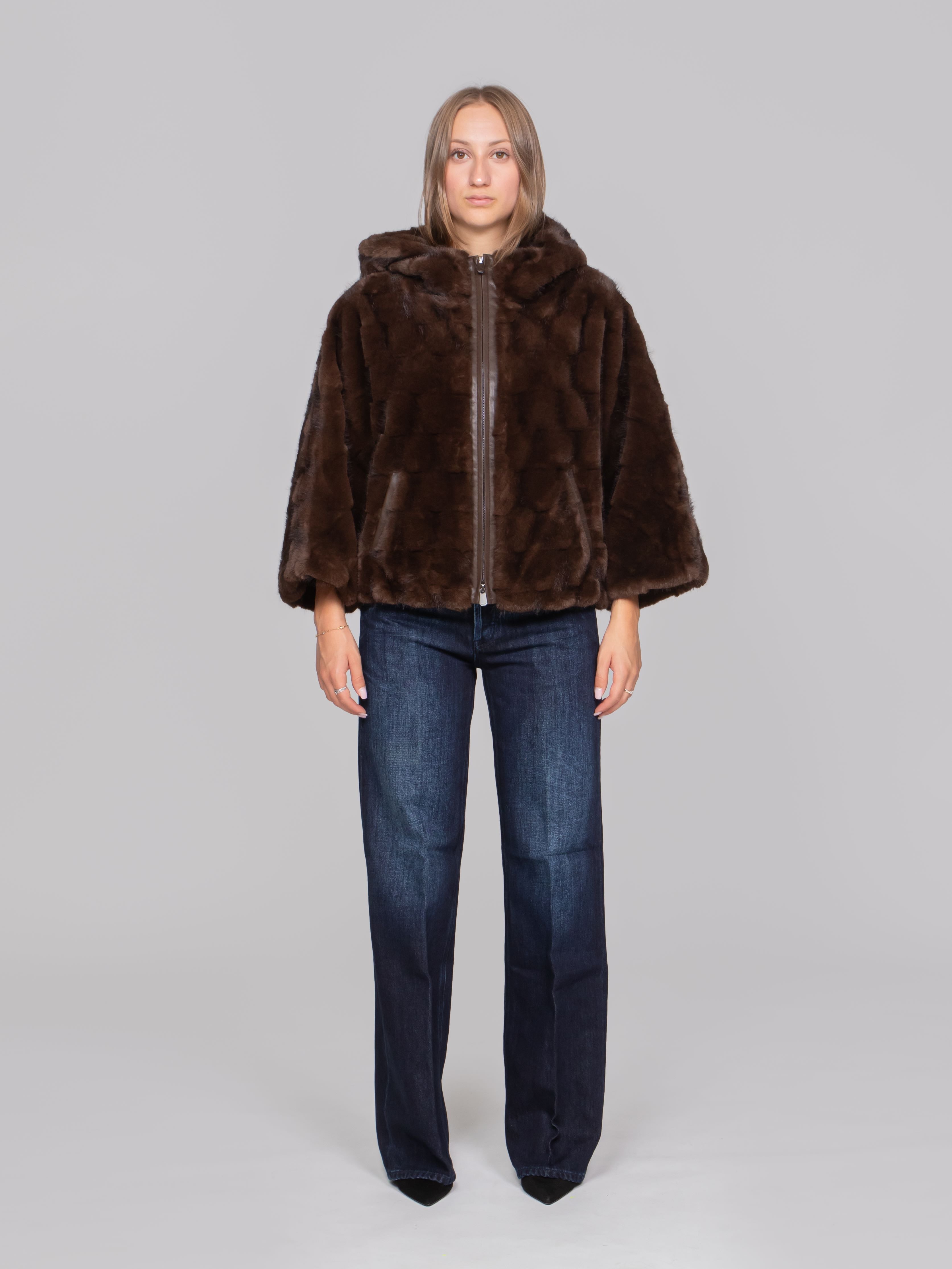PINKO CAPPA M11 MARRONE CHICCO DI CAFFE'
