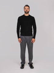 PAOLO PECORA MAGLIA GIROCOLLO 9000 NERO