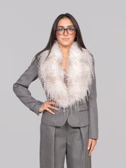 ELISABETTA FRANCHI GIACCA 431 GRIGIO MELANGE